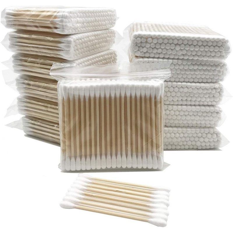 100% Wooden Organic Cotton Tips